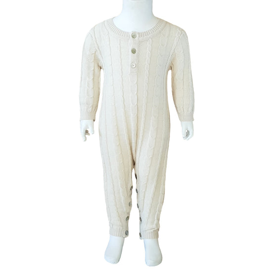 OLLIE natural for christening - suit in baby alpaca with 20% silk *