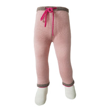  CECILIE ROSA - Pink trousers in 100% baby alpaca