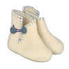 baby shoes in merino wool for girls - hand-felted home lining