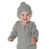 BEAR GRAPHITE - Gray hat in baby alpaca with silk