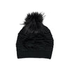 SIDSE knitted hat in wool with a nice fur pom in several colours