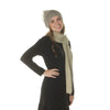 SIDSE - knitted hat with real fur pom