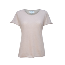 Wuth hos Little Llama cashmere/kashmir t-shirt, let tynd sommer strik