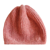 TURTLEDOVE set - adult hat &amp; neck tube in coral in 100% alpaca *