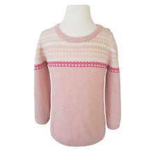  CARLA - Pink sweater in 100% baby alpaca